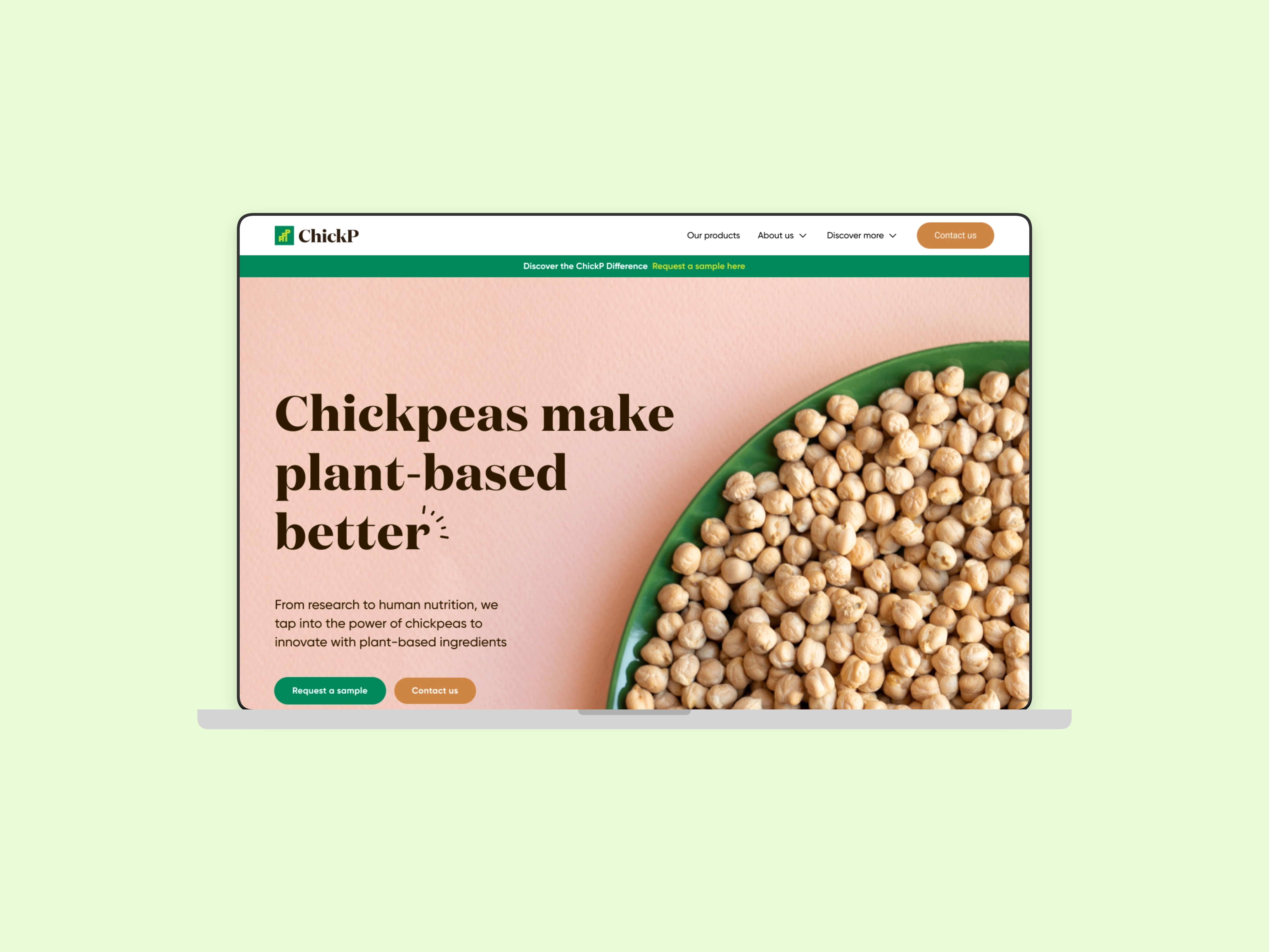 ChickP website redesign