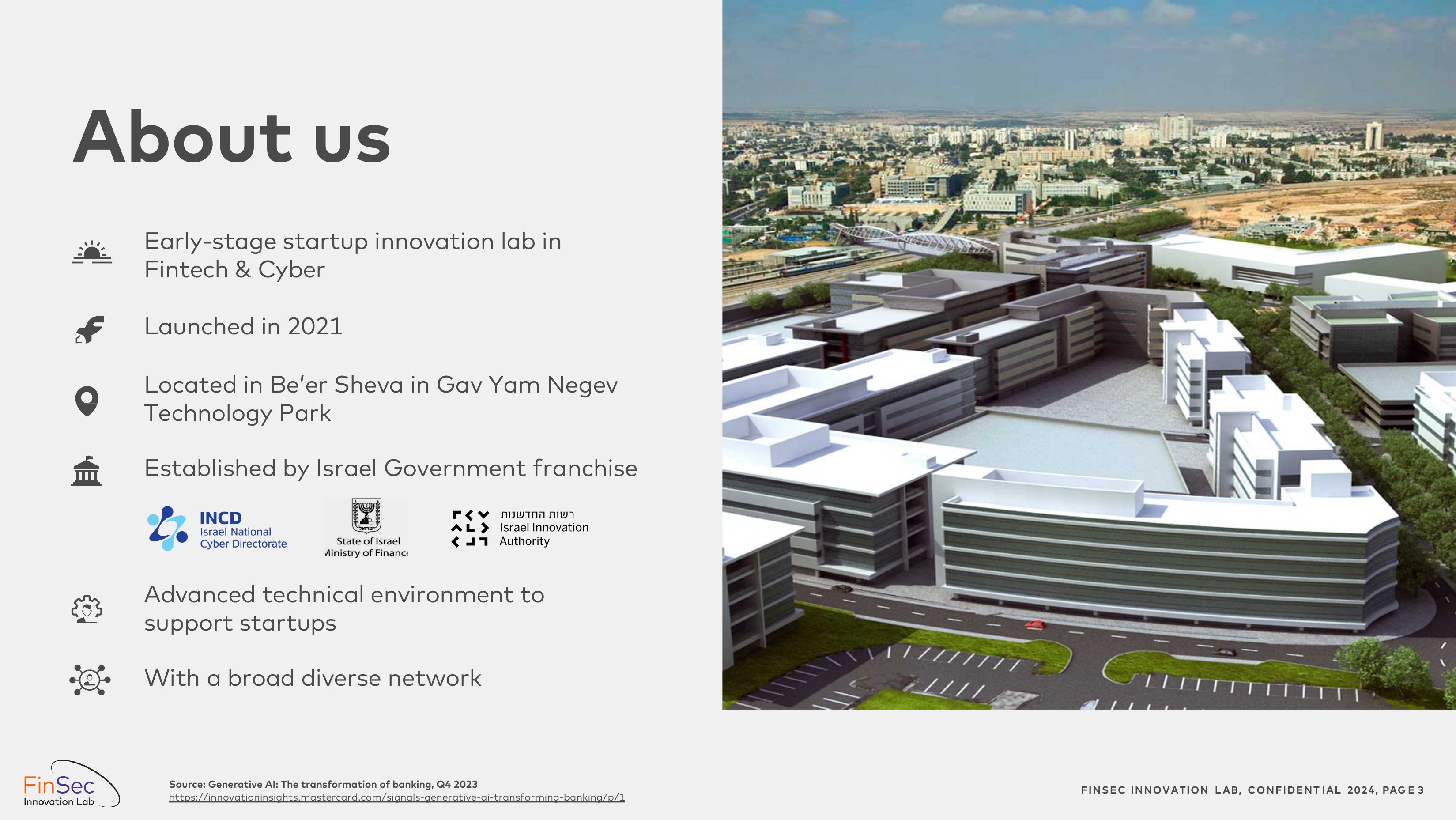 FinSec — About us slide