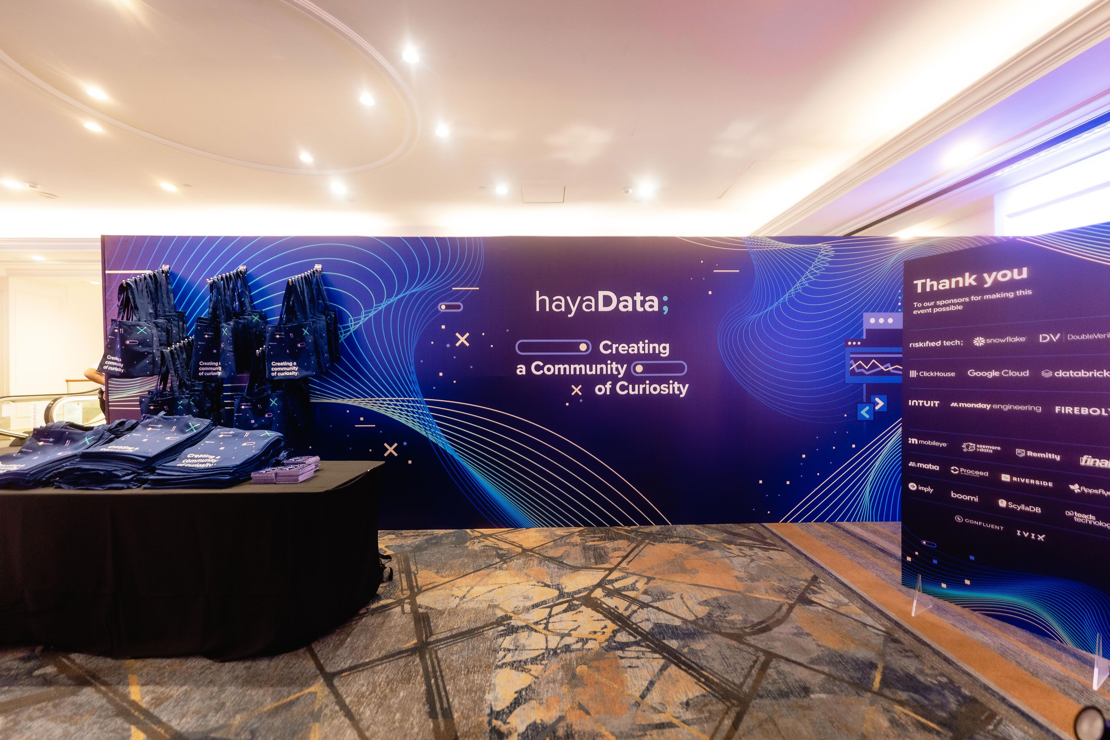 HayaData — venue branding
